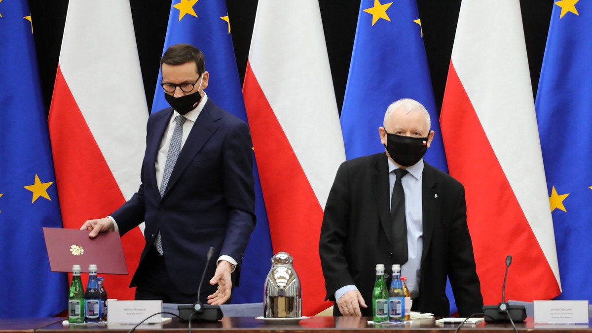 Jarosław Kaczyński i Mateusz Morawiecki. 