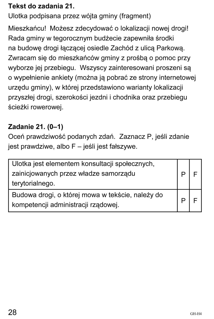 Egzamin Gimnazjalny 2018: Historia i WOS - Odpowiedzi i Arkusze