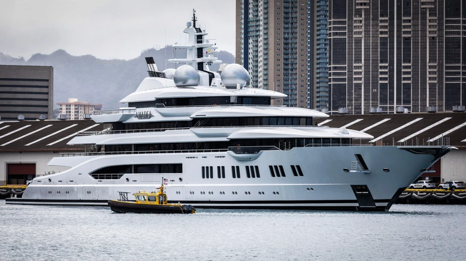 Jahta Amadea je zarobljena u San Dijegu, SAD-u | Foto: EUGENE TANNER/AFP via Getty Images