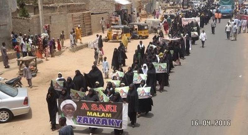 Female protesters