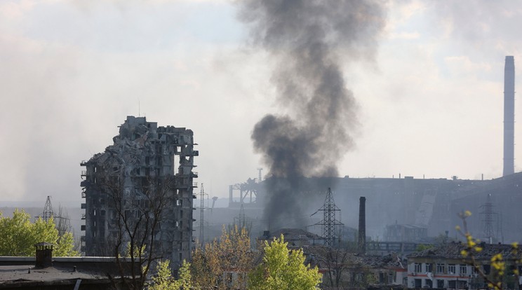 Úgy tűnik, orosz kézre került Mariupol a gyár elfoglalásával / Fotó: MTI/AP/Alekszej Alekszandrov