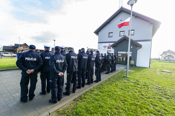 26.10.2022 Młynary. Otwarcie nowego budynku posterunku policji