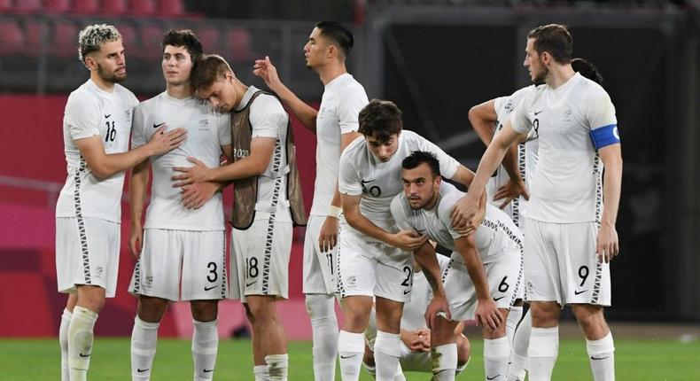 New Zealand's national men's football team have long been known as the All Whites' -- in part due to the colour of their kits Creator: Yuri CORTEZ