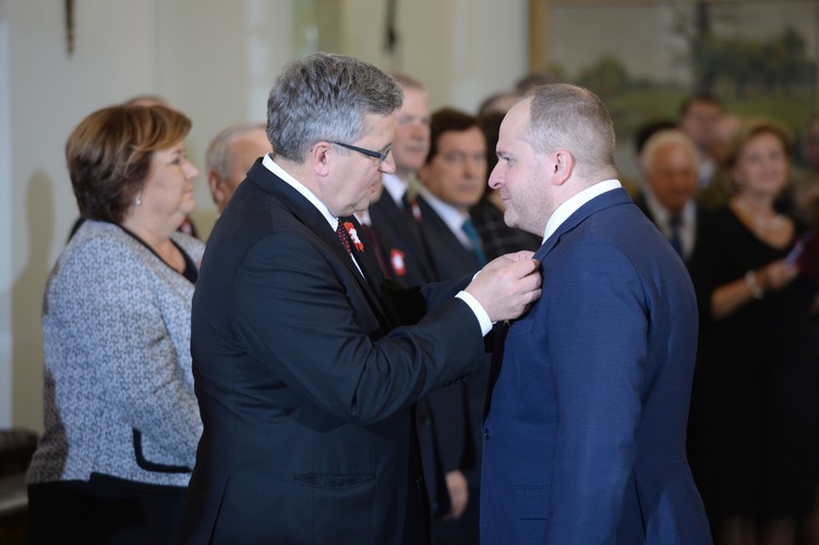 Wręczenie odznaczeń państwowych w Pałacu Prezydenckim w Warszawie