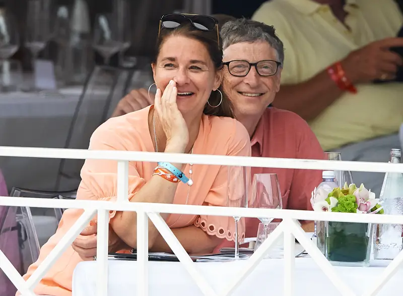 Melinda Gates i Bill Gates w Monaco / GettyImages / fotopress