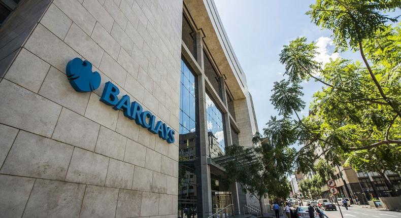 The offices of Barclays Plc bank in Johannesburg. 