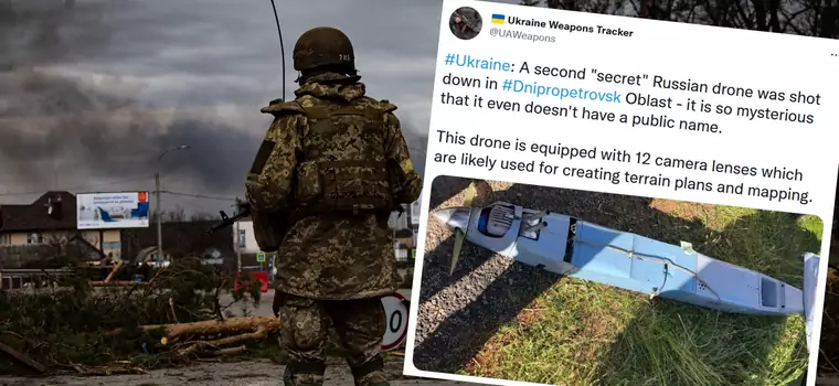 Tajny rosyjski dron zestrzelony przez ukraińską armię. Oficjalnie nigdy nie istniał