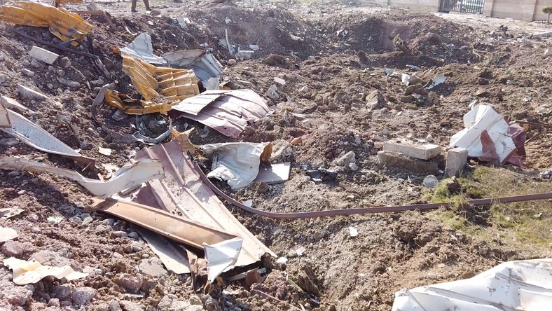 General view of the debris of the Ukraine International Airlines, flight PS752, Boeing 737-800 plane that crashed after take-off from Iran's Imam Khomeini airport, on the outskirts of Tehran, Iran January 8, 2020 is seen in this screen grab obtained from a social media video via REUTERS