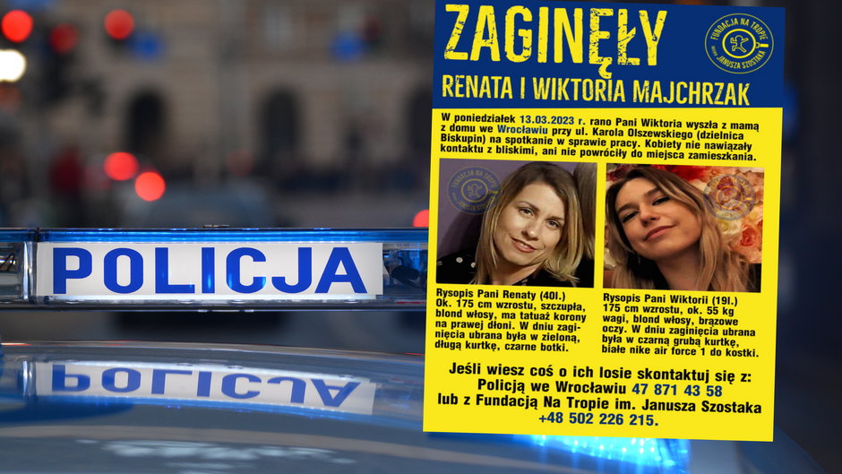 Zaginęły Renata i Wiktoria Majchrzak z Wrocławia