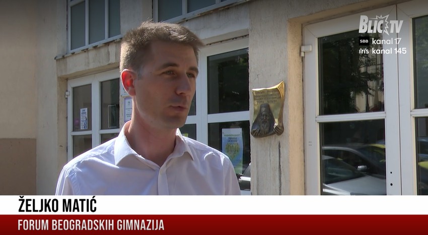 Željko Matić, Forum beogradskih gimnazija
