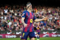 Lewandowski zmarnował trzy okazje. Barcelona spisała się na 'piątkę'