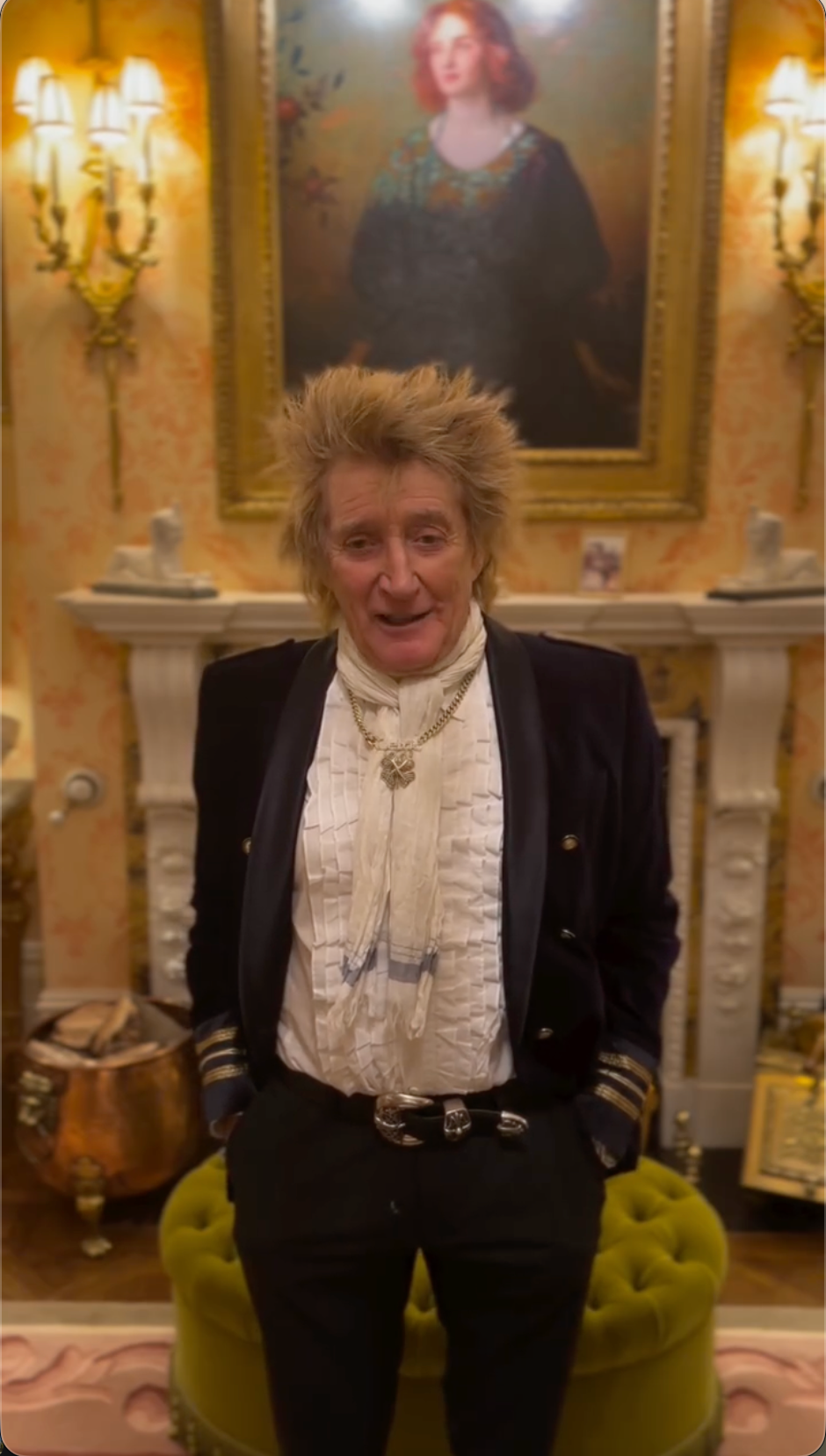 Spevák Rod Stewart.