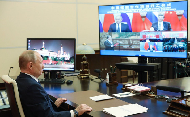 Władimir Putin i Xi Jinping - konferencja