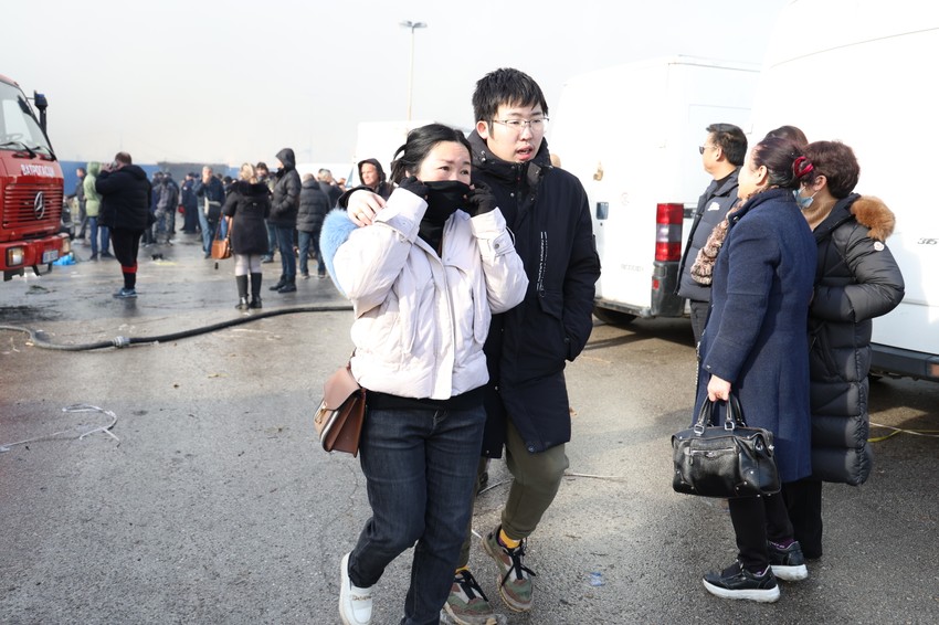 Požar u kineskom tržnom centru u Bloku 70