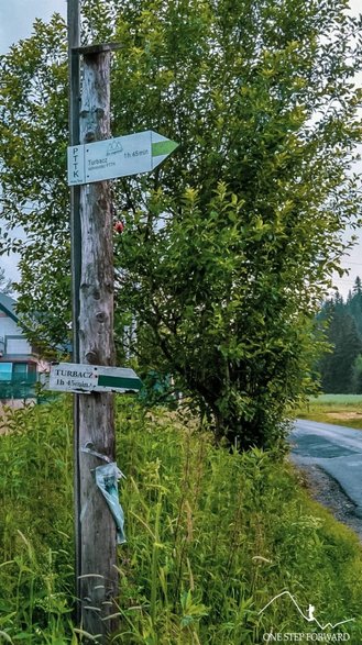 Jako szlak wejściowy obraliśmy ten koloru zielonego