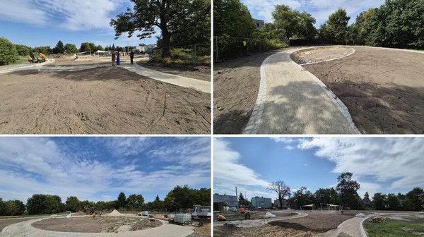 Park Literacki w budowie