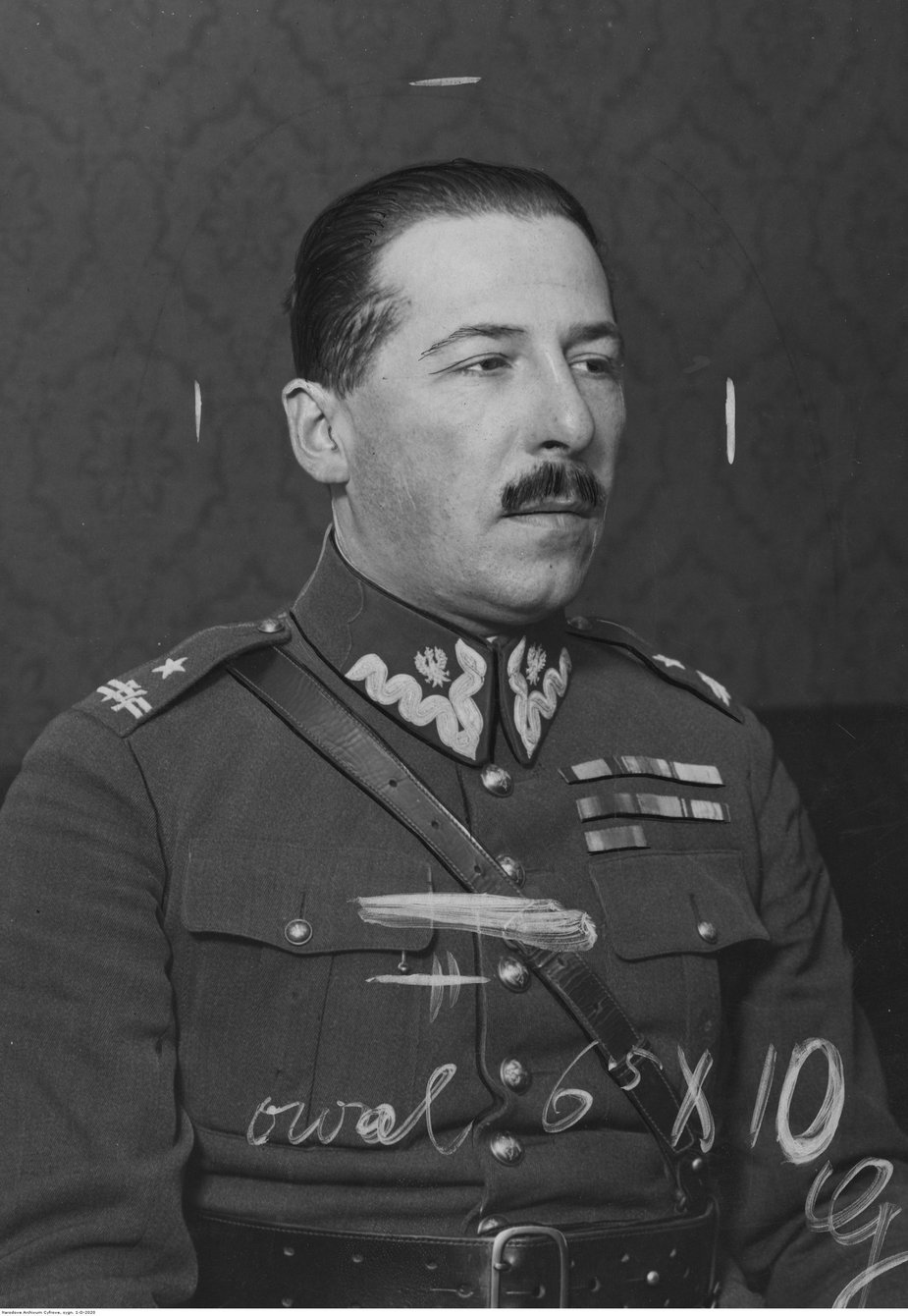 Major Jan Kowalewski, attaché wojskowy poselstwa RP w ZSRR, fotografia z lat 1928-1930
