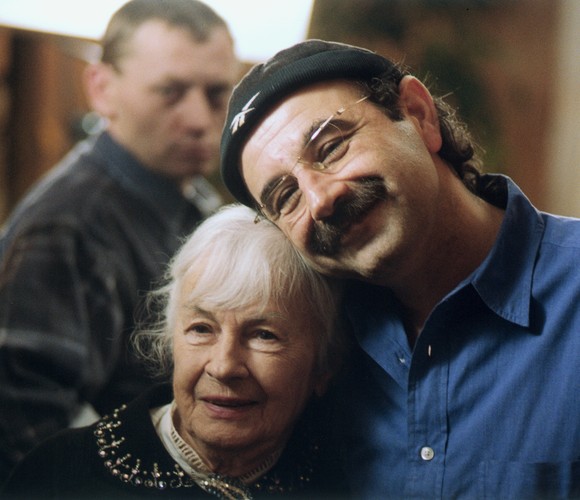 Danuta Szaflarska i Sławomir Kryński na planie 'Listów miłosnych'