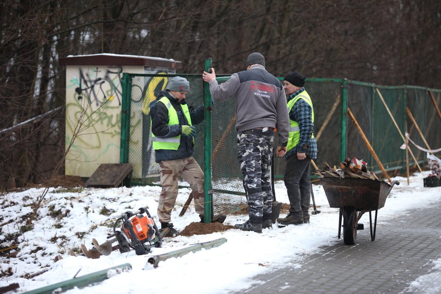 Pierwsze prace w związku z budową hali widowiskowo-sportowej