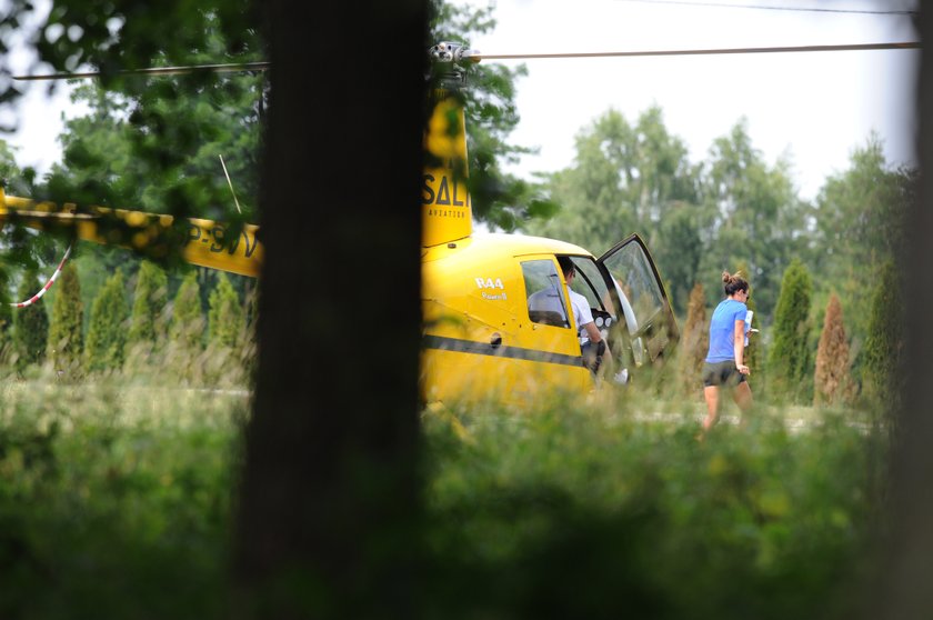 Lewandowska śmigłowcem na zakupy