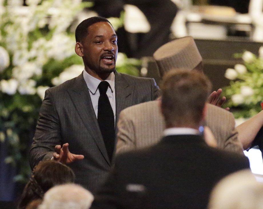 Aktor Will Smith na pogrzebie Muhammada Alego