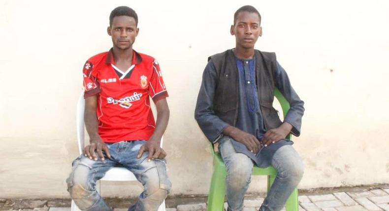 Nigeria police have arrested two alleged kidnappers who partook in the abduction of an American who was later rescued by U.S. Special Forces. [Twitter/@PoliceNG]