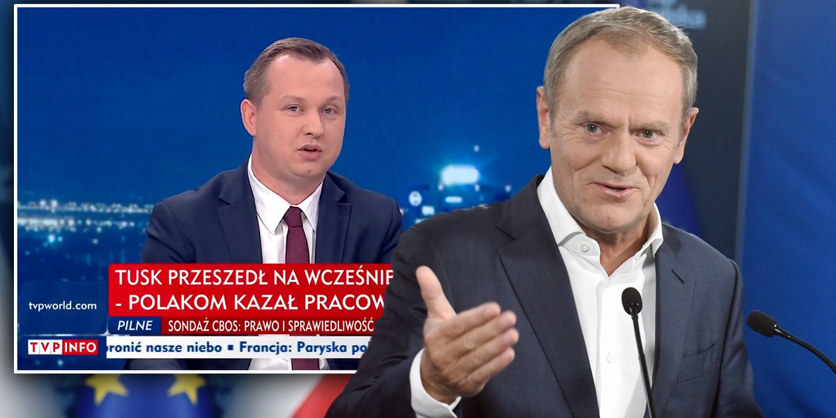 Mariusz Kałużny przegrał zakład o emeryturę Donalda Tuska.