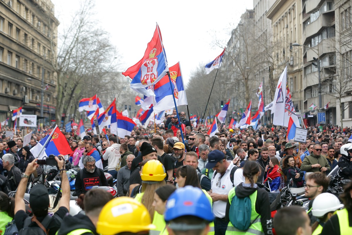 Wielkie antyrządowe protesty w Belgradzie