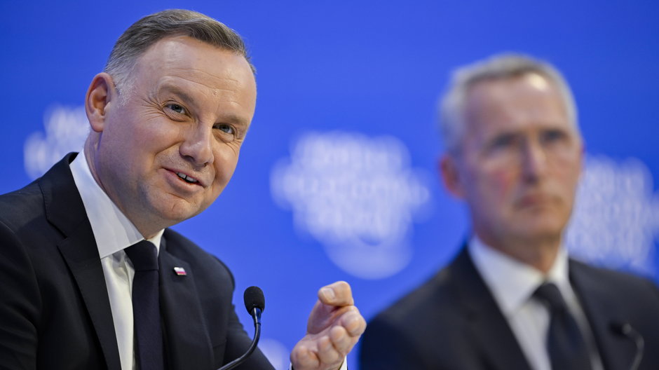 Prezydent Andrzej Duda podczas Światowego Forum Ekonomicznego w Davos