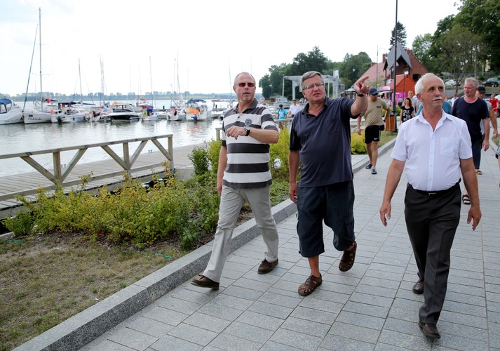 Prezydent Bronisław Komorowski na Mazurach