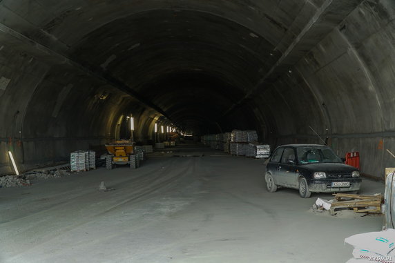 Budowa Tunelu ekspresowej zakopianki lipiec-sierpień 2021 r. 