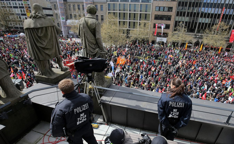 Protest w Hanowerze przeciw TTIP