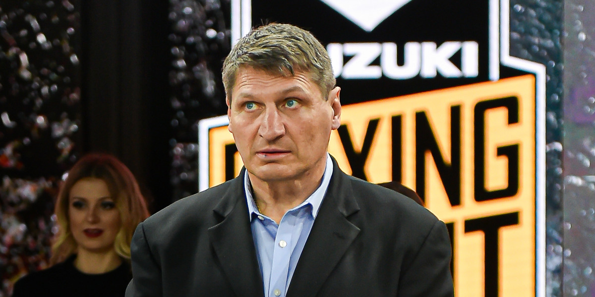 Andrzej Gołota na gali Suzuki Boxing Night w Rypinie.