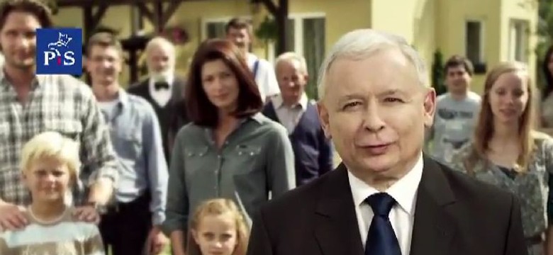 Modelka "Playboya" za plecami prezesa w spocie PiS