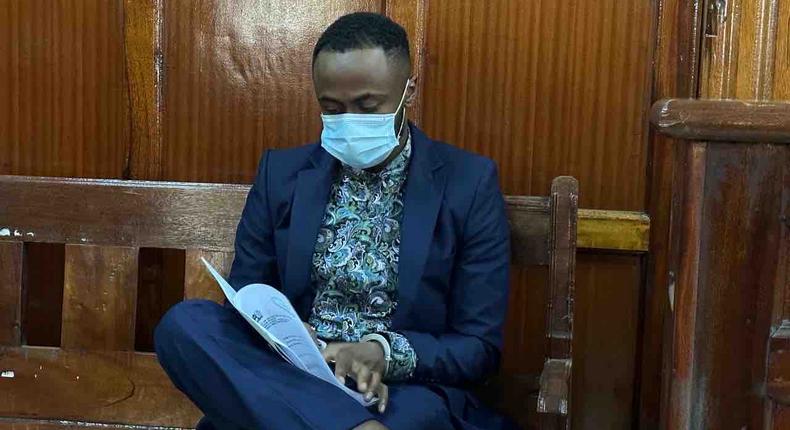 Jowie Irungu in court on March 8, 2024