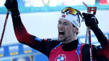 MŚ w biathlonie: Laegreid wygrał złoto w biegu na 20 km