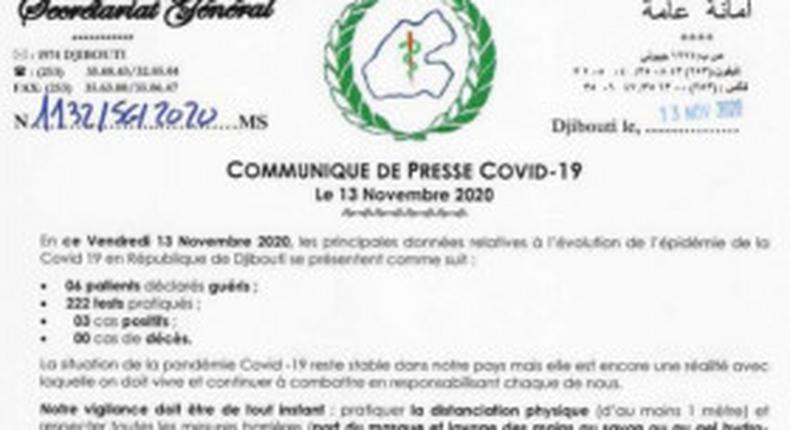 Ministere de la Santé de Djibouti