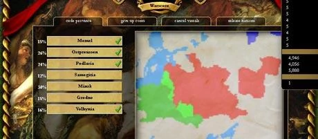 Screen z gry Europa Universalis III.