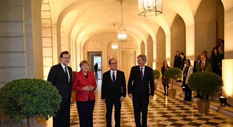 Merkel, Hollande, Rajoy and Gentiloni back the idea of a multi-speed Europe