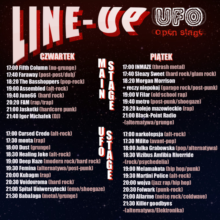 UFO - line up 2024