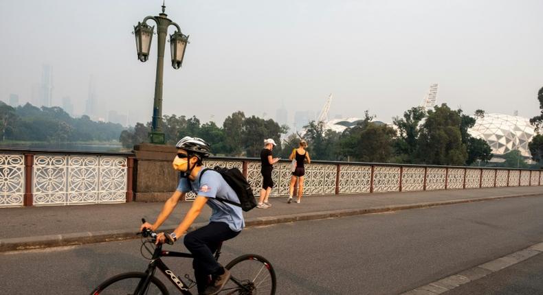 Melbourne's skyline is shrouded in toxic smoke from bushfires, disrupting the Australian Open build-up