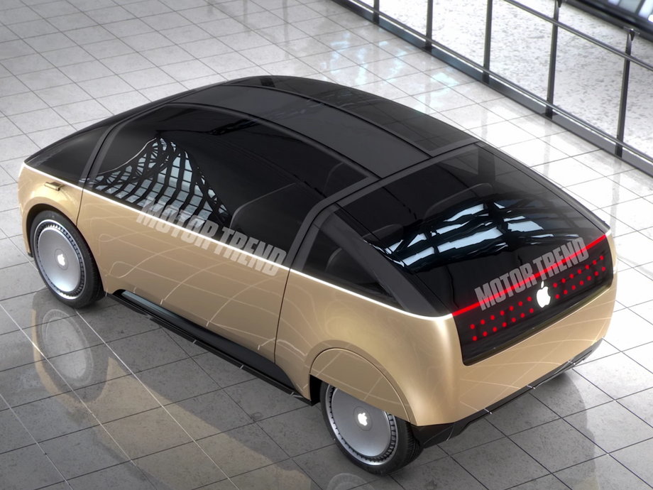 The Apple Car, as imagined by Motor Trend.