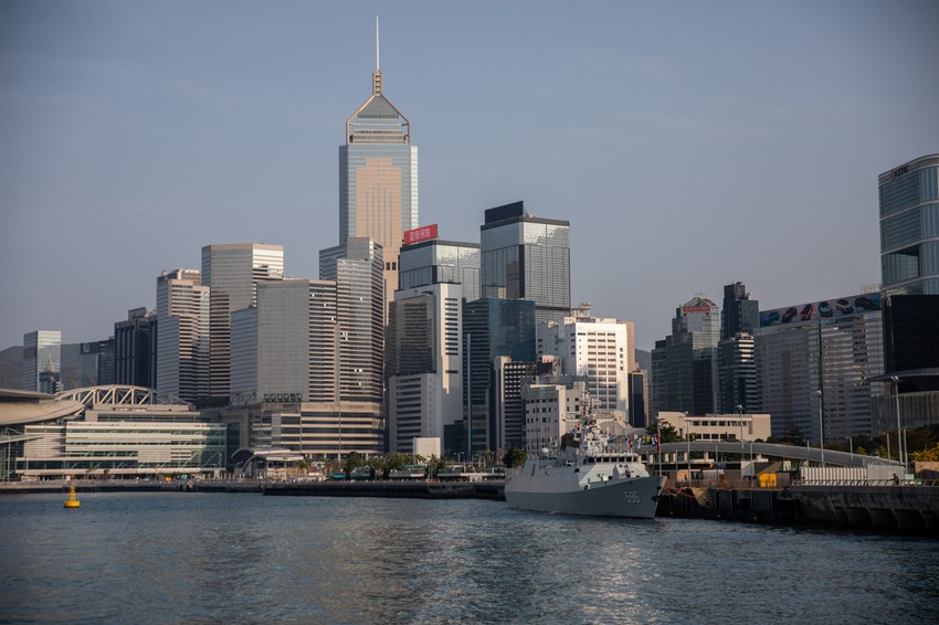 Korveta Huidžou u Hong Kongu