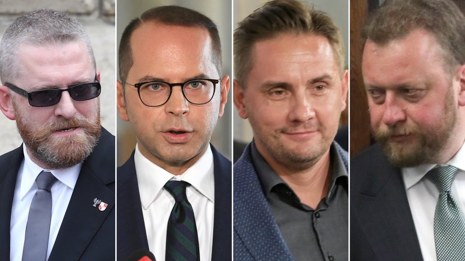 Od lewej: G. Braun, M. Szczerba, P. Krutul, Ł. Szumowski