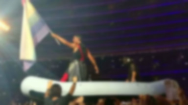 Tęczowa flaga na koncercie Rammstein w Polsce