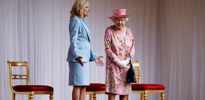 Znana stylistka o ubiorze Jill Biden podczas spotkania z królową: Wyglądała jakby zapomniała o wyprasowaniu marynarki