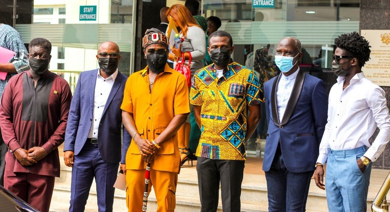 Samini, Kuami Eugene, Wendy Shay, Uncle Ebo Whyte, Kwesi Aboakye at Mark Okarku Mantey's vetting