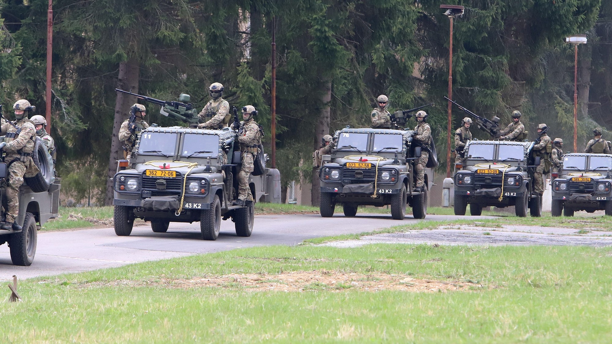 Vojenské cvičenie mnohonárodnej jednotky NATO na Slovensku. Apríl 2022.