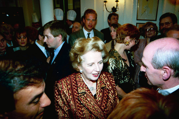 Margaret Thatcher z wizytą w Warszawie - Hotel Bristol, rok 1993