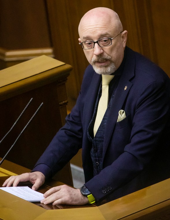 Minister obrony Ołeksij Reznikow w styczniu 2022 r.